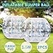 Happybuy 2PCS Inflatable Bumper Ball 4 FT / 1.2M Diameter, Bubble Soccer Ball, Blow Up Toy in 5 Min Inflatable Bumper Bubble Balls for Adults or Children (Transparent, 4FT / 1.2M)
