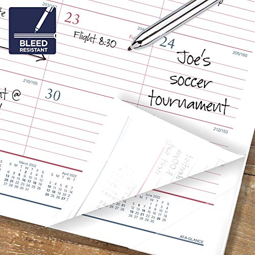 Academic Desk Calendar 20212022, ATAGLANCE Desk Pad Calendar, Monthly, 213/4" X 17