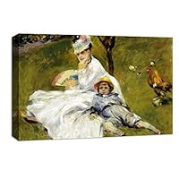 Canvas Wall Art Landscape at Beautiful by Pierre-Auguste Renoir Canvas Prints Home Artwork Decoration for Living Room,Bedroom - 12x18 inches