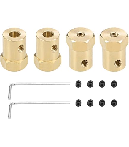 Arbre Coupleur 3mm Vers 4mm Pour Moteur RC Avion/bateau - Doré, En Cuivre