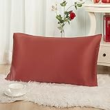 THXSILK 19 Momme Mulberry Silk Pillowcase for Hair and Skin-Pure Natural Silk on Both Sides, Envelope Closure, Hypoallergenic- Great for Child and Travel 12