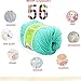 joylve Knitting Yarn Skein Baby Super Smooth Worsted Soft Natural Silk Wool Fiber Bright Green