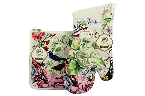 Michel Design Works Kitchen Towel, Oven Mitt Or Potholder – Multicolor, Cotton Blend, Machine Washable, Various Themes