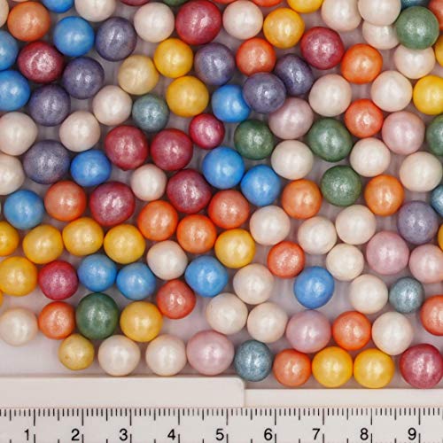 Natural 8mm Rainbow Nuts Dairy Soy Gluten GMO Free shimmer Pearls