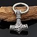 Mjolnir Huge Thor hammer Mjolnir Viking Amulet Hammer Scandinavian Keychain Norse Jewelry
