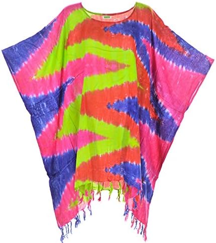 Lifestyle Batik Caftan Poncho Tunic Top R2 Caftan VAR 03
