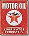 DE Sign Metal Signs for Garage Bundle - Texaco Logo Round, Chevrolet Genuine Parts, Texaco Motor Oil, Historic Old Route 66