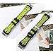 bayite Soft Silicone Sport Bands Compatible Fitbit Ionic Replacement Band Perforated Breathable Accessories Wristband Women Men Black with Fluorescent Yellow