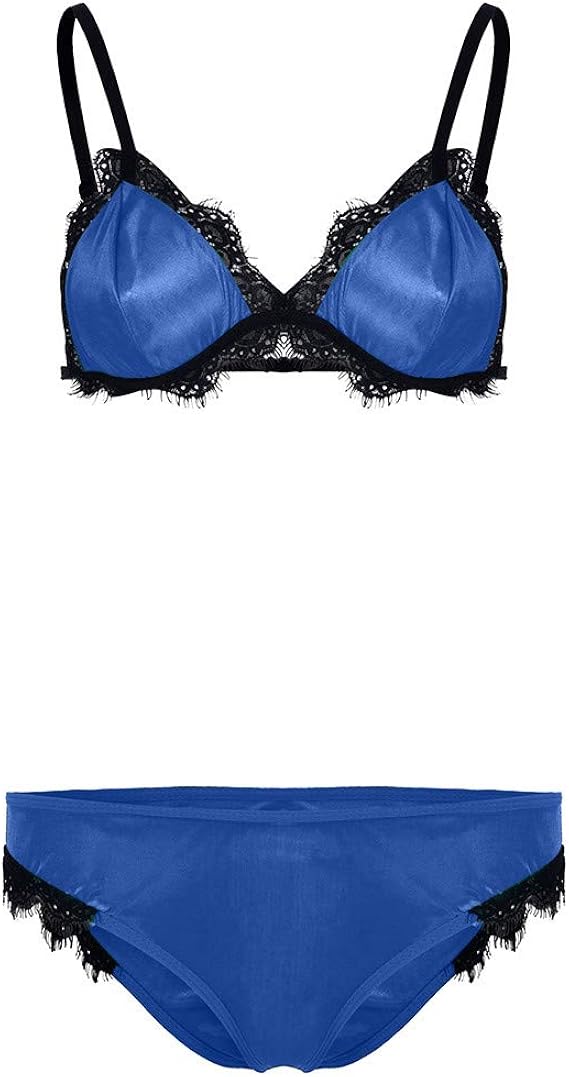 ropa interior azul mujer