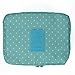 JIARUO Multi-function Makeup Cosmetic Bag Toiletry Travel Kit Organizer (blue dots)