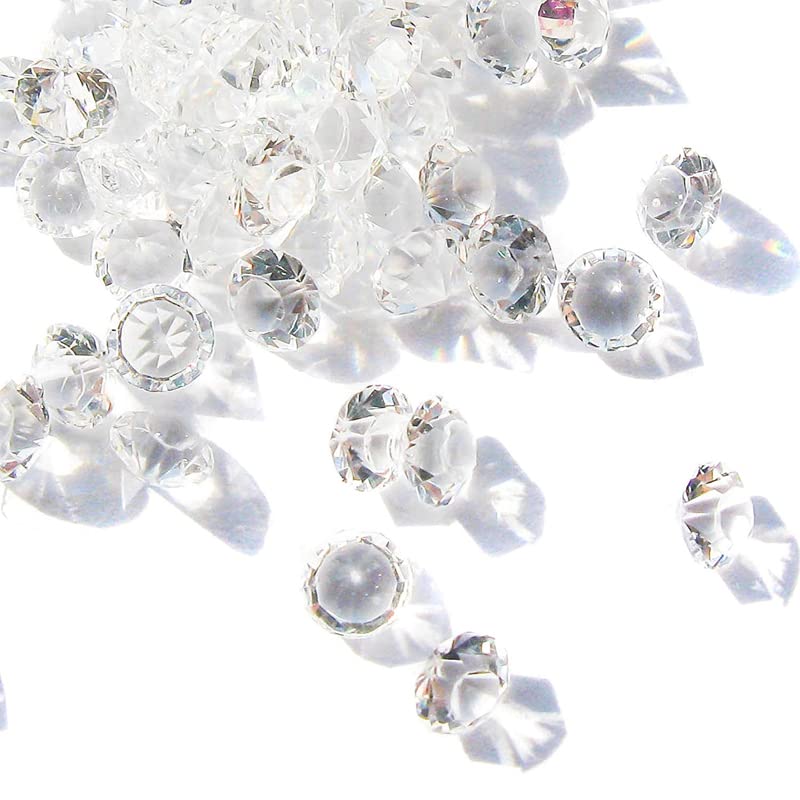 10,000 Scatter Crystals Wedding Rhinestone 2.5mm Gem Beads Diamante Acrylic Stones Table Confetti Centrepiece Decorations Decor Prom Event (Clear)
