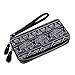 Bohemian Purse Wallet Canvas Elephant Pattern Handbag with Coin Pocket and Strap