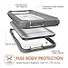 HTC One M9 Case, roocase [Glacier Tough] Hybrid Scratch Resistant Clear PC/TPU Armor Full Body Protection Case Cover for HTC One M9 (2015), Granite Black