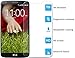 PThink 0.3mm Ultra-thin Tempered Glass Screen Protector for LG G2 with 9H Hardness/Anti-scratch/Fingerprint resistant (LG G2)