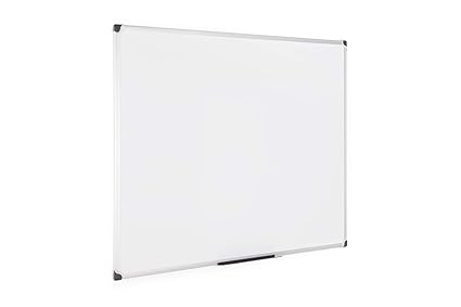Bi-Office Magnetisches Whiteboard 'Maya W', Trocken Abwischbar, Mit Alurahmen Und Stifteablage, Magnettafel, Memoboard, Lacki