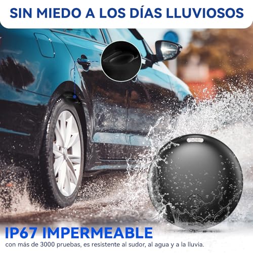 GPS Coche Localizador, 2026 Nuevo Magnetismo Localizadores GPS Sin Tarjeta SIM ni Suscripción para Android y iOS, Invisibilidad Tracker Rastreador Oculto para Coches/Motocicleta/Bicicleta (Negro)