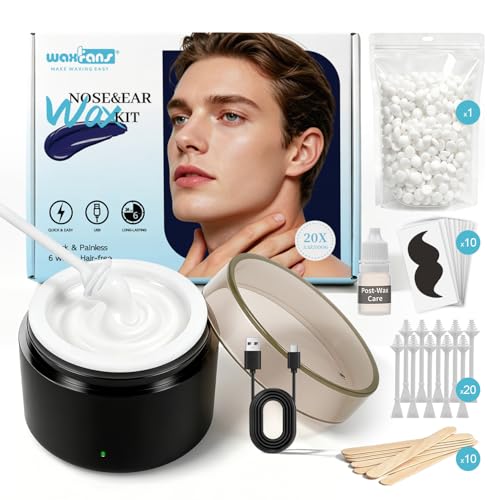WaxFans鼻蜡套装100g珠20根棒USB加热