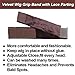 VTAOZI Lace Wig Grip Band New Velvet Comfort Adjustable Elastic Wig Grip Headband with Lace Part for Lace Wigs and Frontals (Brown)