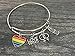 Infinity Collection - Love Wins Bracelet, LGBTQ Pride Jewelry for Lesbian & Gay Pride- Pride Jewelry, Rainbow Pride Charm Bracelet, Lesbian Gifts