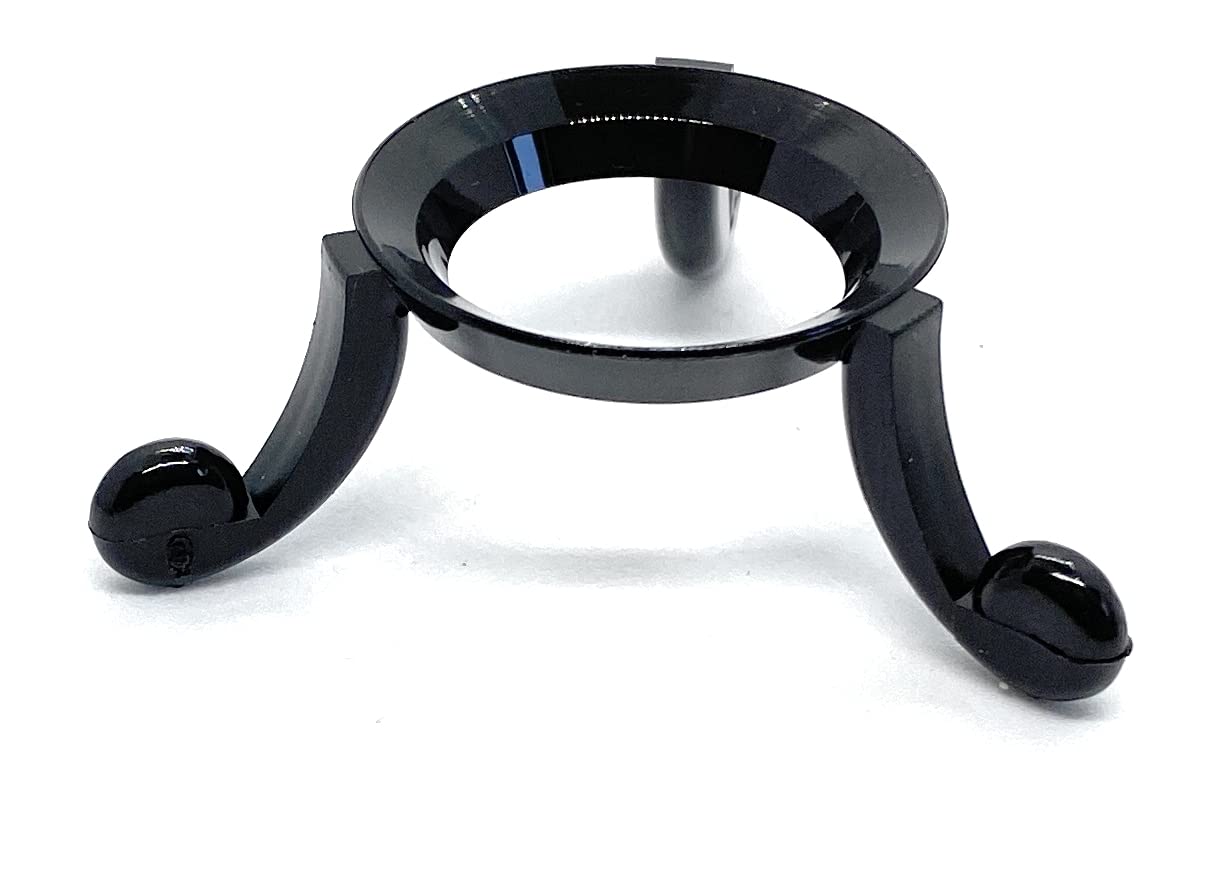5 Pc - Acrylic Egg Sphere 3 cm Display Stand - Black