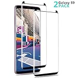 [2 - Pack] Samsung Galaxy S9, FURgenie [Case Friendly] [Anti-Scratch][Anti-Fingerprint][Bubble Free] Screen Tempered Glass Screen Protector for Samsung Galaxy S9 (Black)