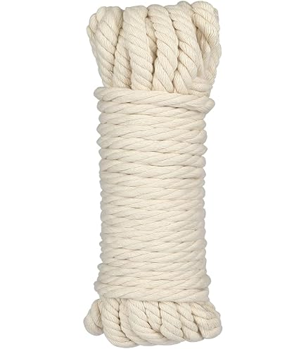 Utility Cotton Cord Solid Braid Cotton Rope Paracord Planet Solid Braid Poly Solid Braid Cotton Rope- Planet Paracord (38 In X