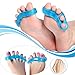 Toe Separators Set - 1 Pair, Toes Alignment Socks, Gel Toe Spacers Toe Stretchers, Instant Therapeutic Bunion Relief for Women and Men (White)