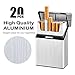 LORWING Cigarette Case King Size Aluminium for Whole Package Cigarettes 20pcs Anti-Collision Splash Proof and Scratch Resistant (Silver)