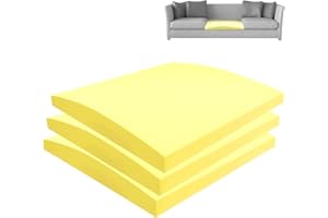 Hlimior 3 Pack 20" x 20" High-Density Foam Cushion Couch Cushion Support for Sagging Seat Curve Furniture Seat Support Under Cushion Sag Repair Replacement Sofa Couch Loveseat Chair ​Sagging Seat