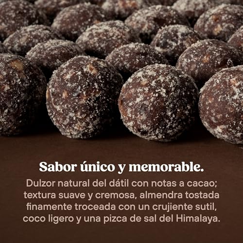 Dat Snack Bolas de Energía de Dátil con Cacao, Coco y Almendra, Snack Saludable Sin Azúcar Añadida, Solo 5 ingredientes con Proteína Vegetal y Fibra (3 Pack, 360g total)