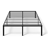 Bonnlo 14 Inch Metal Platform Full Bed Frame, Double Bed Base Mattress Foundation Replacement,Heavy Duty Steel Slat Support,No Box Spring Needed,Black