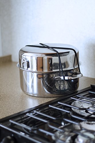 Camco Stainless Steel Nesting Cookware Set- Non Stick Pans and Pots