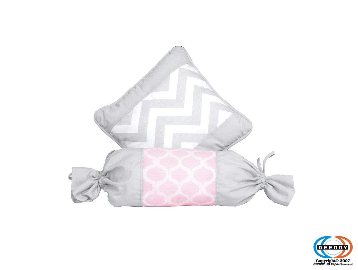 Bedding Salmon Pink Gray Chevron Geenny Boutique Baby 13 Piece Crib Bedding Set Baby