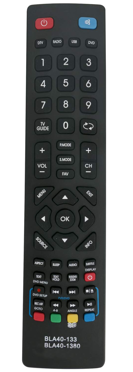 ALLIMITY BLA40-133-1380 Remote Control Replaced for Blaupunkt LED 3D TV BLA40-133 BLA40-1380