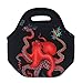 Artovida Artists Collective Insulated Neoprene Lunch Bag - Washable Soft Lunch Tote for Work and Picnic - Design by Caia Koopman (USA) Octopus Intertwined - Classic