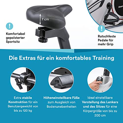 skandika-Ergometer-Morpheus-Fitnessbike-Heimtrainer-mit-Steuerung-und-Street-View-Funktion-Pulsgurt-32-einstellbare-Widerstandseinstellung-und-Multifunktionscomputer-mit-Kalorienverbrauch
