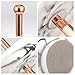 Jewelry Dish Stand Marble Resin & Rose Gold Metal- Bracelet & Necklace Jewelry Organizer Display Tree Rack w/Ring Tray (Marble1)