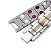 Rainso Mens Titanium Magnetic Therapy Bracelets for Arthritis Wristband Adjustable (Silver Gold)