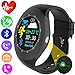 Smart Watch Fitness Tracker with Heart Rate Blood Pressure Monitor for Men Women Kid Sport Watch with Pedometer Activity GPS Tracker Calorie Sync SMS for Android iOS Christmas Holiday Electronic Gifts