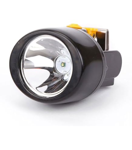 HYZHANHONG 3W Mining Headlight Anti-Explosion Coal Miners Rechargeable Headlamp With Warning Light, IP68 Waterproof Head Lamp For Underground Work(Black