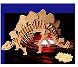 3-D Wooden Puzzle - Large Stegosaurus -Affordable Gift for your Little One! Item #DCHI-WPZ-BJ-002 by All4LessShop