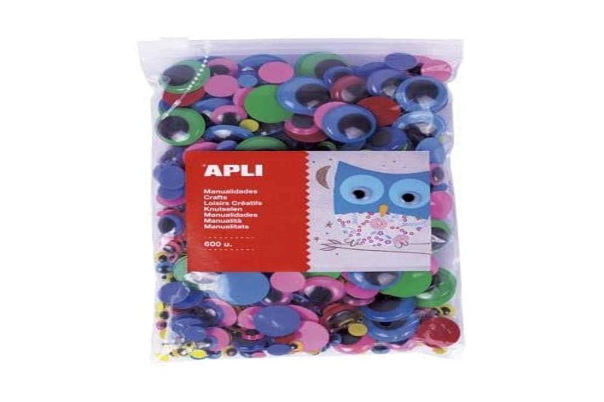 600 Mobile Eyes Adhesive Round Colours Apli 18155