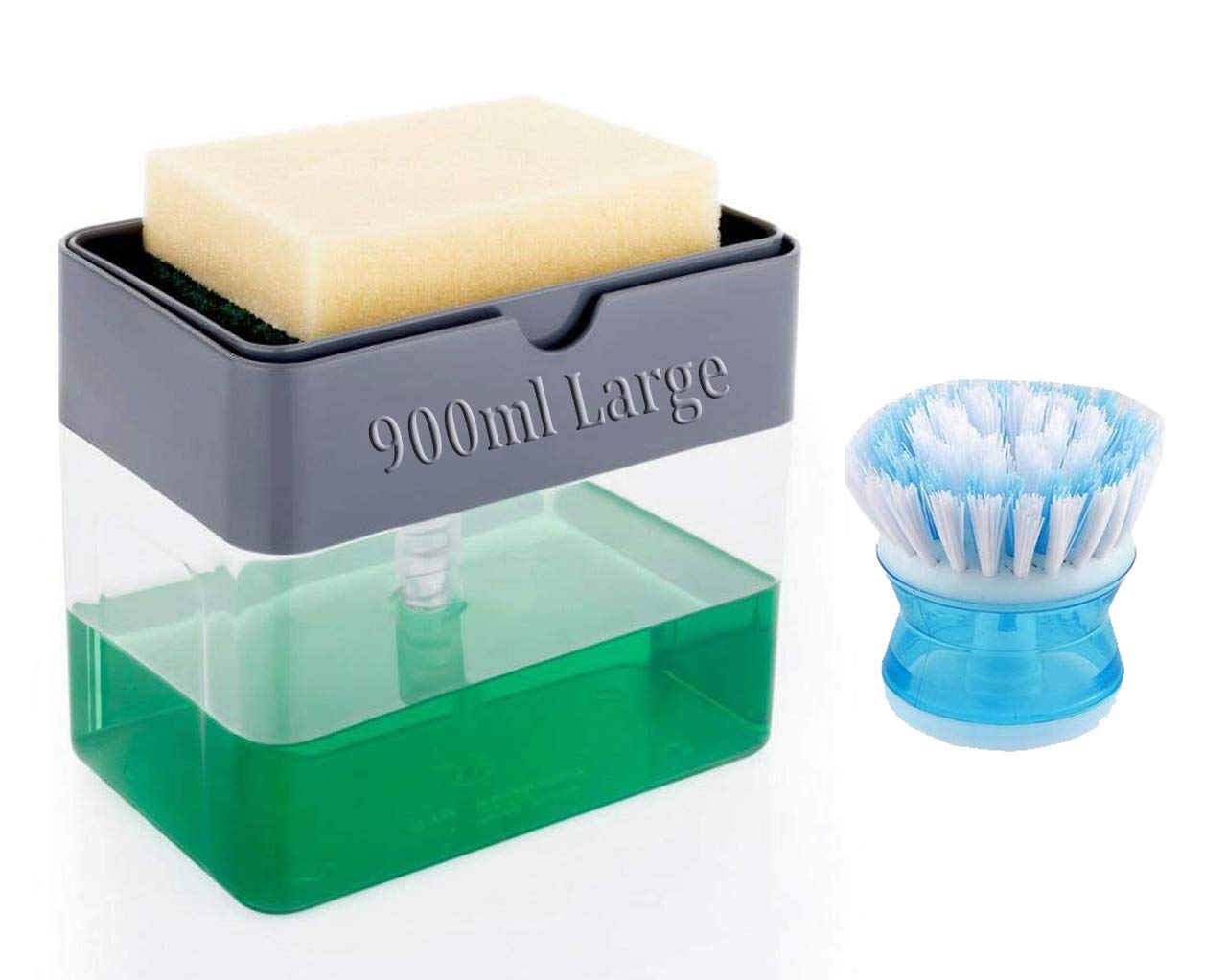 MultisMart™️ 3 in 1 Big Dispenser (900 ml) Sponge Holder with Free