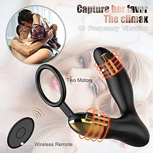 Durable in Use Medical Grade Silicone Wireless Remote Control Pennis-sring Shake Rooster Ring with Rotating Vibrating Mode for Men Women