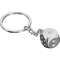 Honbay Lot De 4 Porte-clés Décoratifs En Alliage Pour Sac, Sac à Main, Portefeuille, Téléphone Portable Ou Voiture, Argenté, 105 Mm, Argent