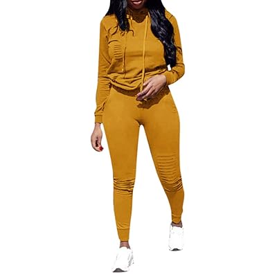 Women's Fashion Tracksuit with Long Sleeve Hoodie Jamaica Ubuy