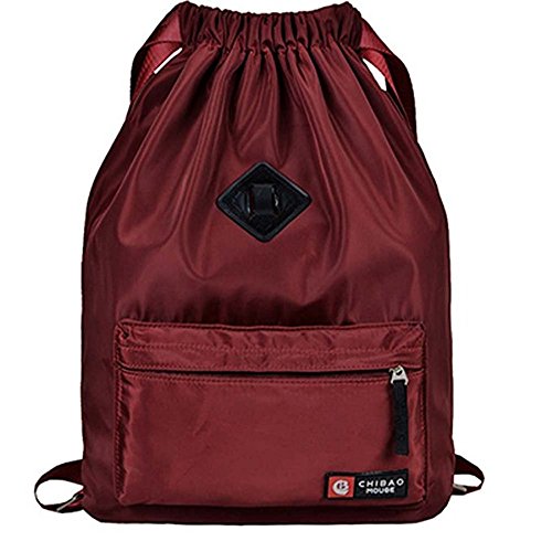 Drawstring Bcakpack Lightweight Daypack for College,Sport Bag Gym Sackpack-KINGSOO