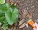 MB HANA Small Garden Hand Rake - Adjustable Steel Shrub Rake