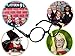 Harry Potter Wizard Glasses with Round Frame No Lenses for Kids Harry Potter, Halloween, St Patrick's Day Costume Party supplies Decorations, 16 Pack, Black