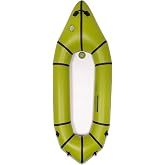 WONITAGO PVC Packraft with Drop Stitch Floor, Inflatable Backpack Raft | Portable and Durable, Suitable for Flat Water Rafting/Bicycle Drifting/Litewater Dinghy, 1 Person, 7.7 FT